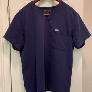 Figs - Navy Blue Men's Large Two Pocket Top